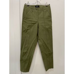 APC cropped cotton trousers.